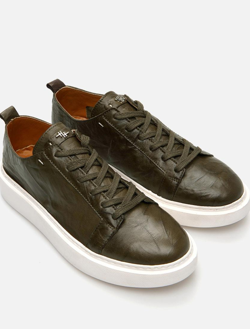 Erkek Deri Haki Günlük Ayakkabı Erkek Deri Haki Günlük Ayakkabı