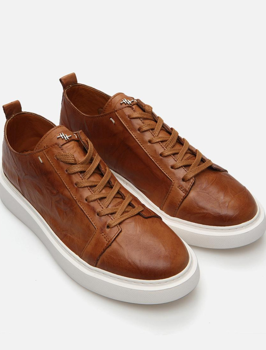 Erkek Deri Taba Günlük Ayakkabı Erkek Deri Taba Günlük Ayakkabı