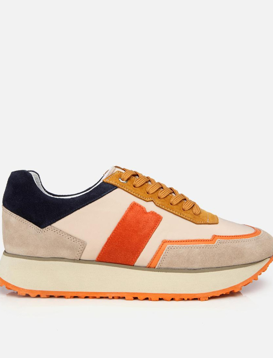 Erkek Deri Bej Spor Ayakkabı Erkek Deri Bej Spor Ayakkabı