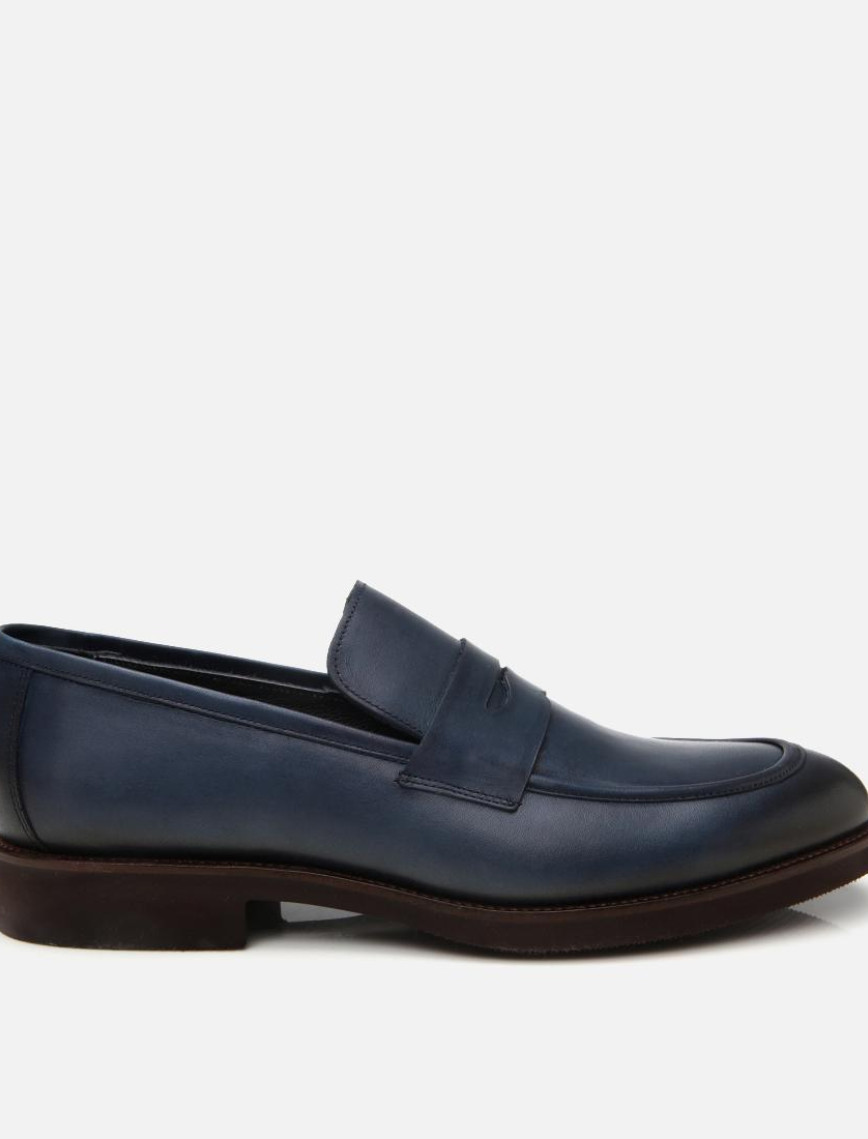 Erkek Deri Siyah Hafif Tabanlı Loafer Erkek Deri Siyah Hafif Tabanlı Loafer