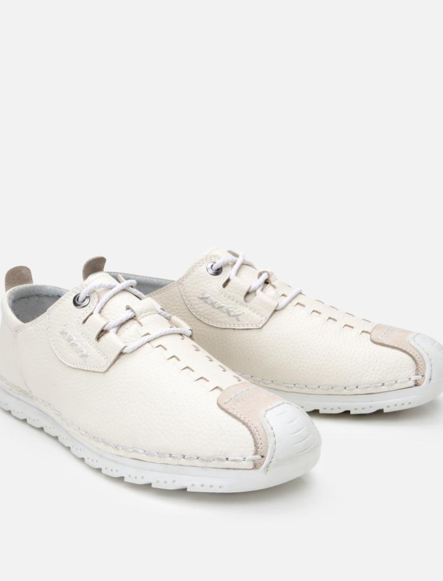 Erkek Deri Krem Comfort Düz Ayakkabı Erkek Deri Krem Comfort Düz Ayakkabı