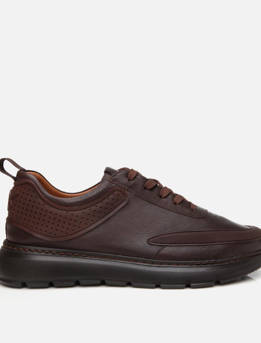 Erkek Deri Siyah Ultra Hafif Tabanlı Spor Ayakkabı Erkek Deri Siyah Ultra Hafif Tabanlı Spor Ayakkabı