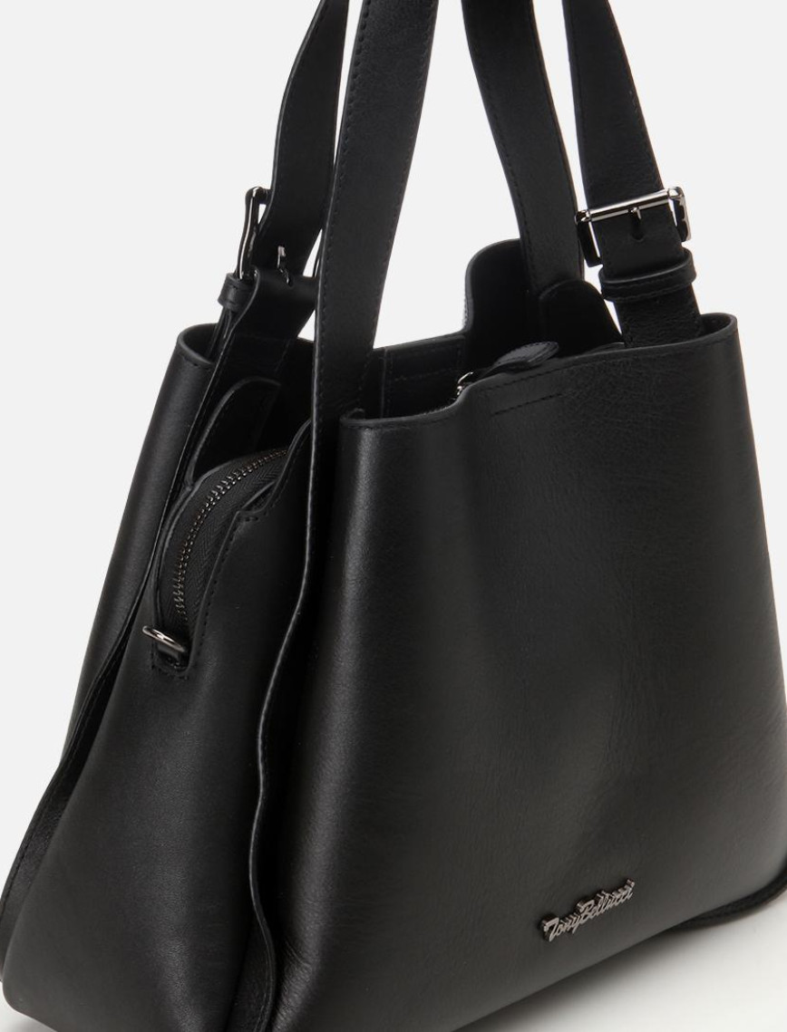 Kadın Deri Siyah Tote Çanta Kadın Deri Siyah Tote Çanta