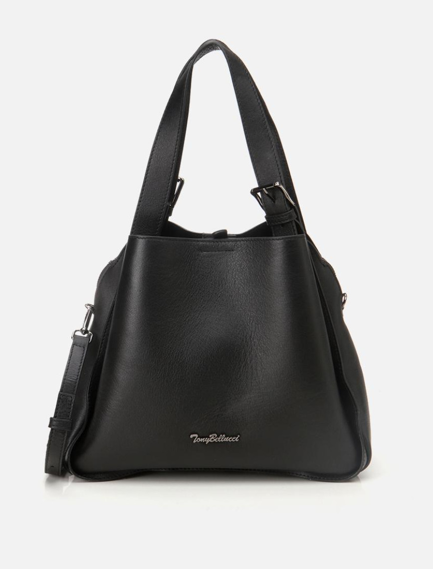 Kadın Deri Siyah Tote Çanta Kadın Deri Siyah Tote Çanta