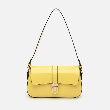 Kadın Sarı Kilit Detaylı Çapraz Askılı Çanta Kadın Sarı Kilit Detaylı Çapraz Askılı Çanta