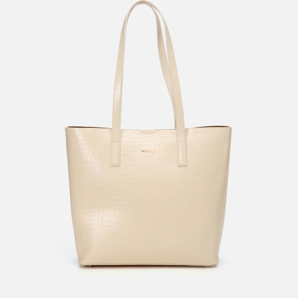 Kadın Deri Ekru Çıkarılabilir Portföy Çantalı Tote Çanta Kadın Deri Ekru Çıkarılabilir Portföy Çantalı Tote Çanta