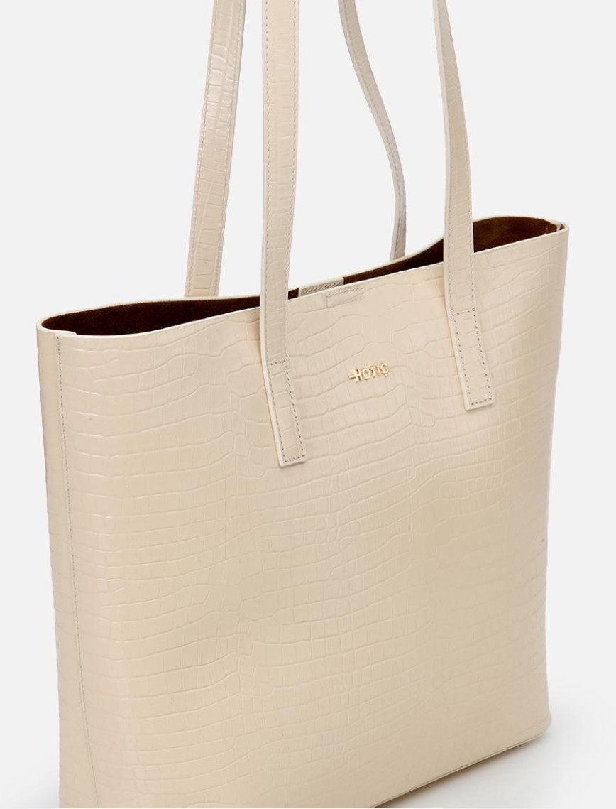 Kadın Deri Ekru Çıkarılabilir Portföy Çantalı Tote Çanta Kadın Deri Ekru Çıkarılabilir Portföy Çantalı Tote Çanta