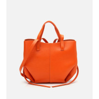Kadın Deri Turuncu Tote Çanta Kadın Deri Turuncu Tote Çanta