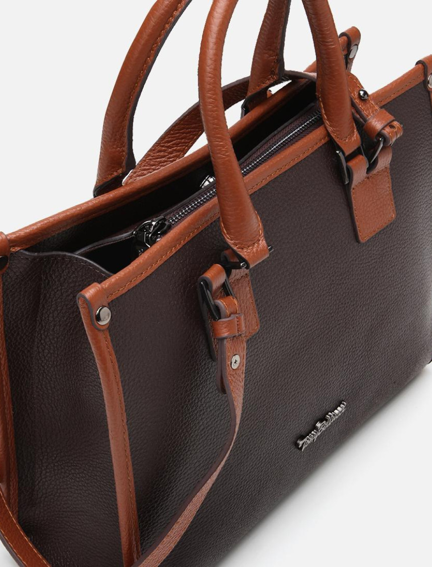 Kadın Deri Taba Omuz Çantası Kadın Deri Taba Omuz Çantası