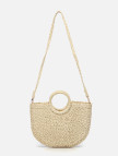Kadın Ekru Hasır Omuz Çantası Kadın Ekru Hasır Omuz Çantası