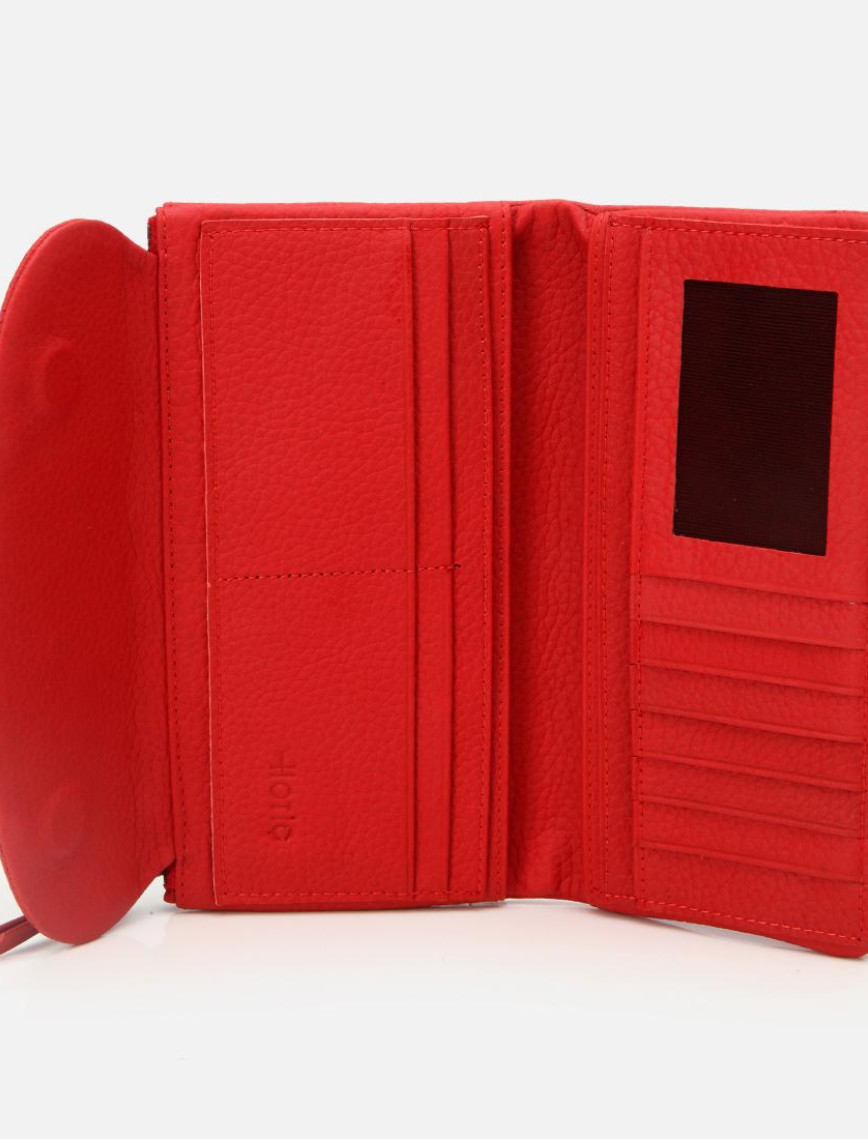 Kadın Deri Kırmızı Cüzdan Kadın Deri Kırmızı Cüzdan