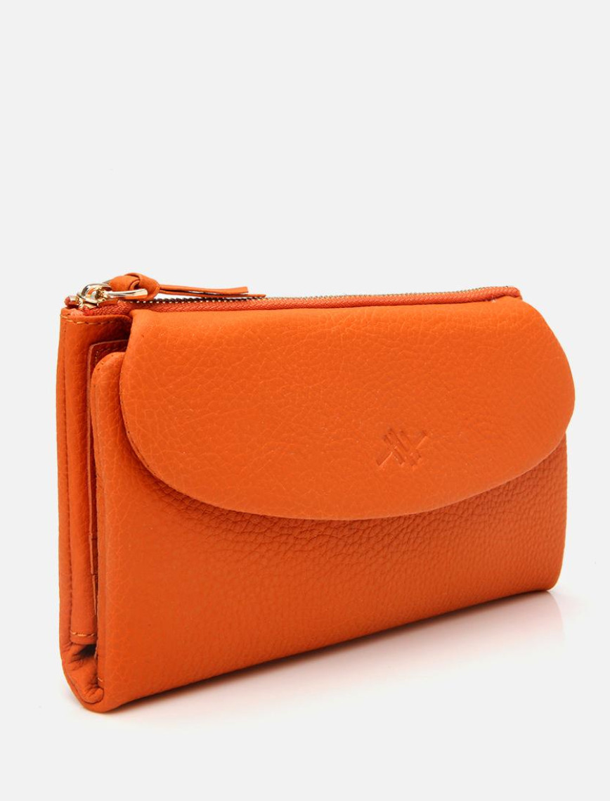 Kadın Deri Turuncu Cüzdan Kadın Deri Turuncu Cüzdan