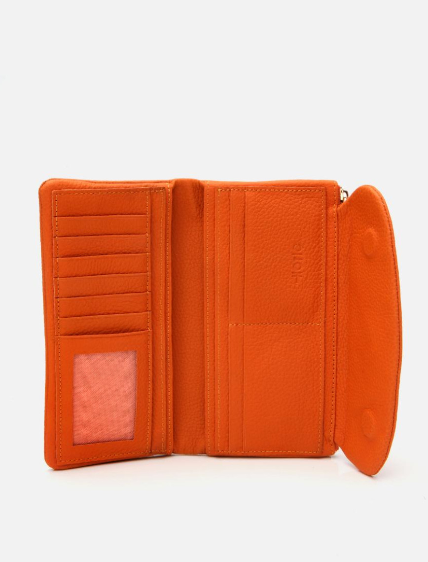 Kadın Deri Turuncu Cüzdan Kadın Deri Turuncu Cüzdan