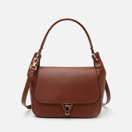 Kadın Deri Taba Kilit Detaylı Omuz çantası Kadın Deri Taba Kilit Detaylı Omuz çantası