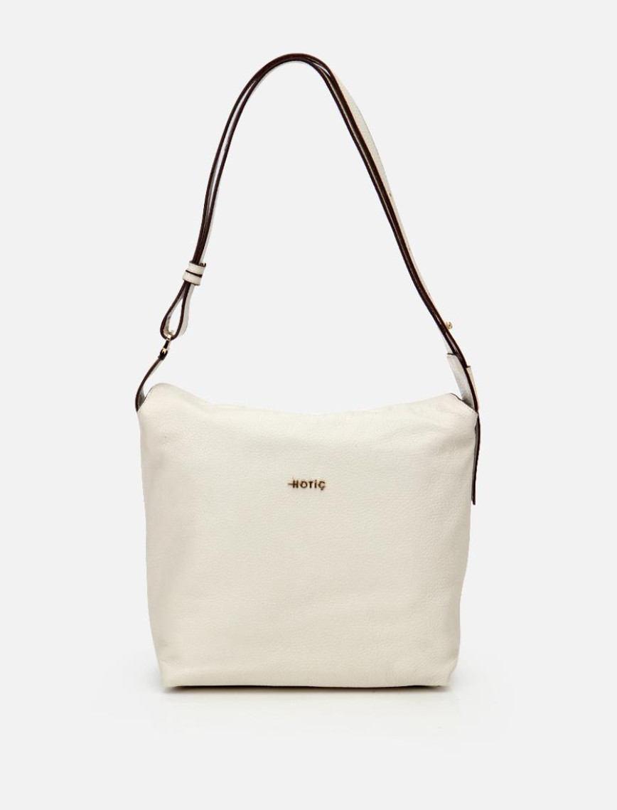 Kadın Deri Ekru Ayarlanabilir Askılı Omuz Çantası Kadın Deri Ekru Ayarlanabilir Askılı Omuz Çantası