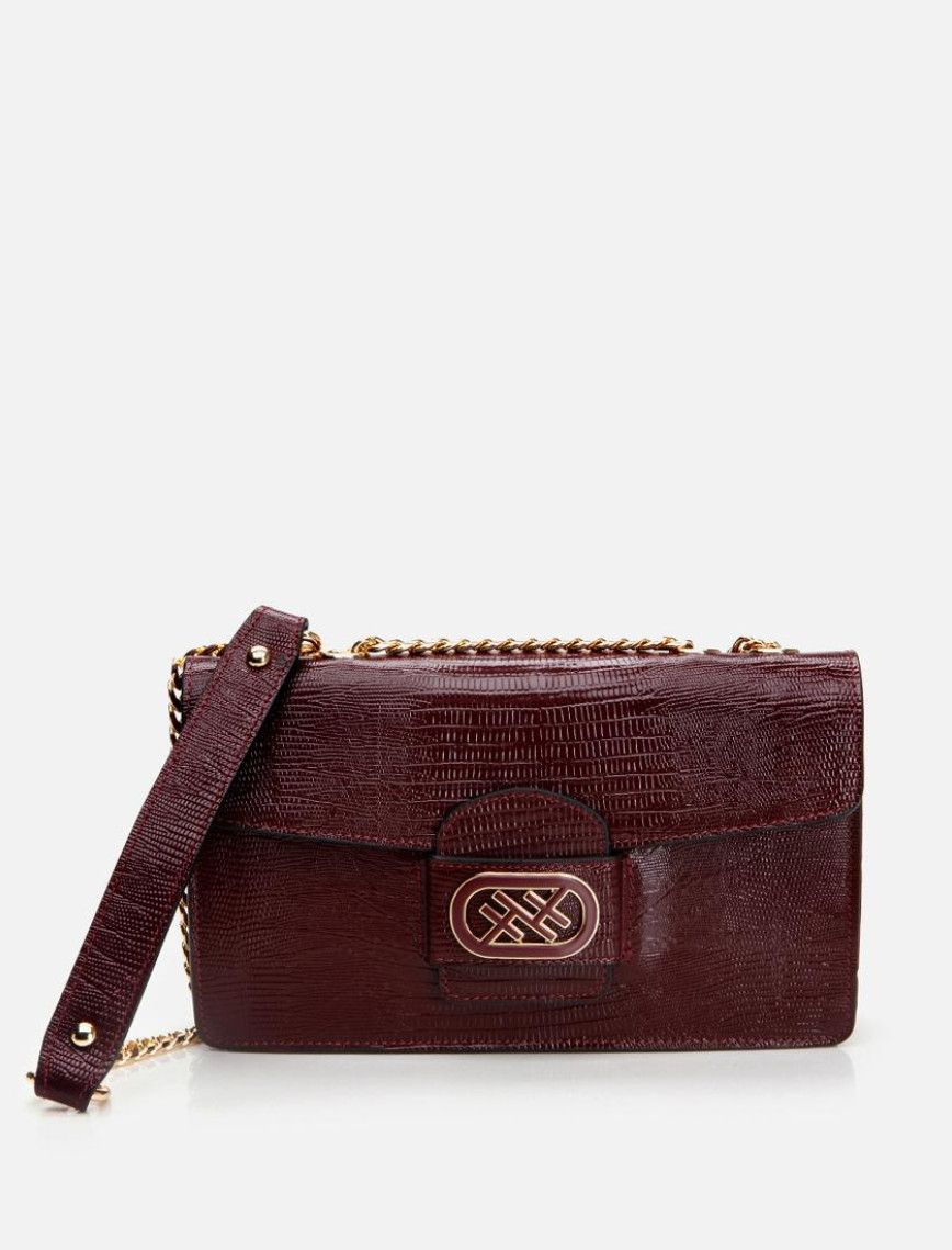 Kadın Deri Bordo Omuz Çantası Kadın Deri Bordo Omuz Çantası