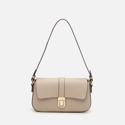 Kadın Bej Kilit Detaylı Çapraz Askılı Çanta Kadın Bej Kilit Detaylı Çapraz Askılı Çanta