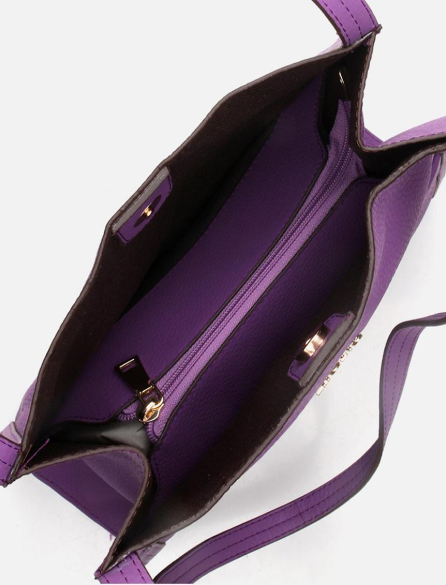 Kadın Deri Mor Omuz Çantası Kadın Deri Mor Omuz Çantası