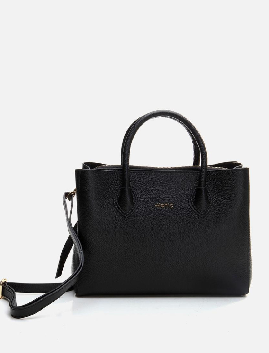 Kadın Deri Siyah Omuz Çantası Kadın Deri Siyah Omuz Çantası