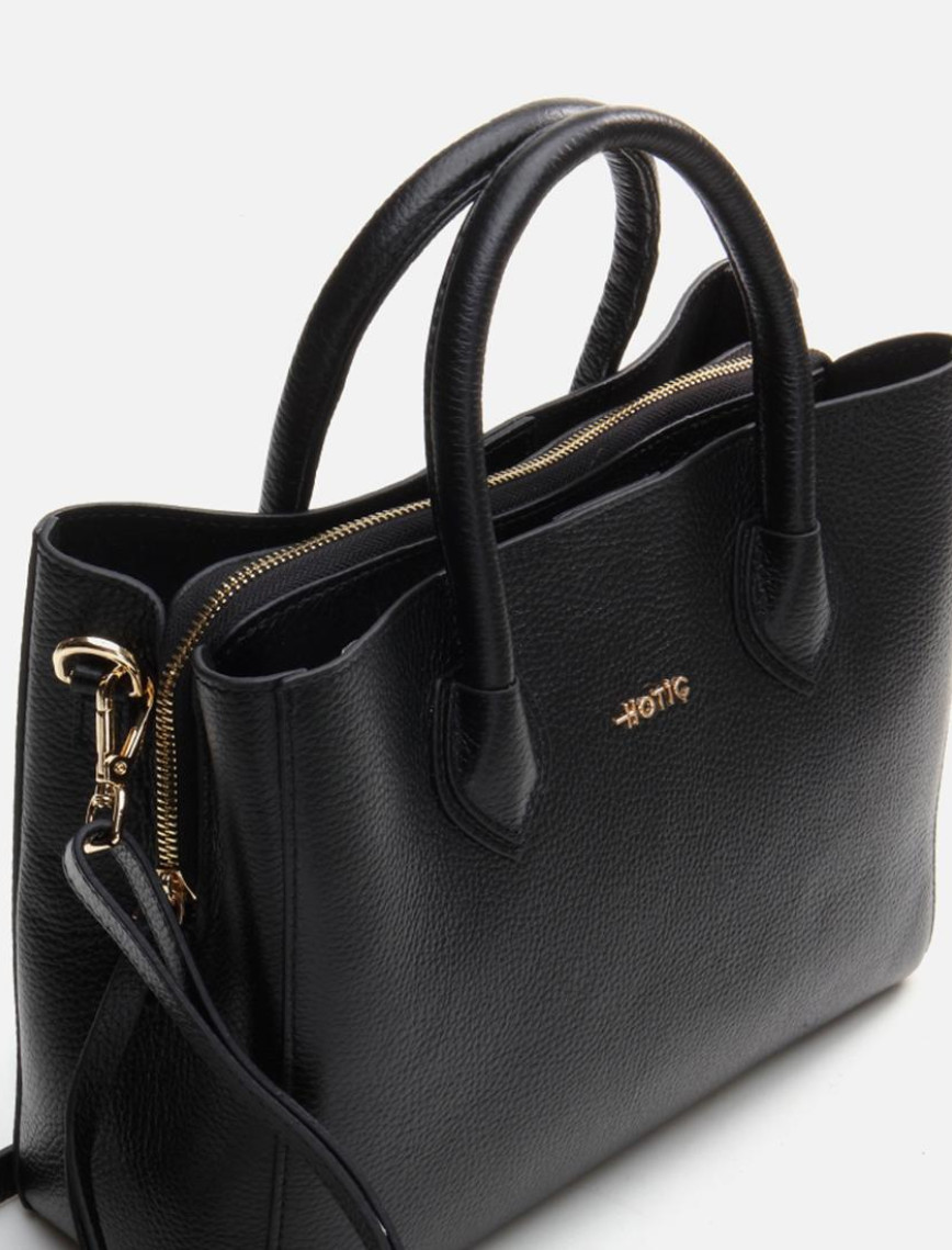 Kadın Deri Siyah Omuz Çantası Kadın Deri Siyah Omuz Çantası