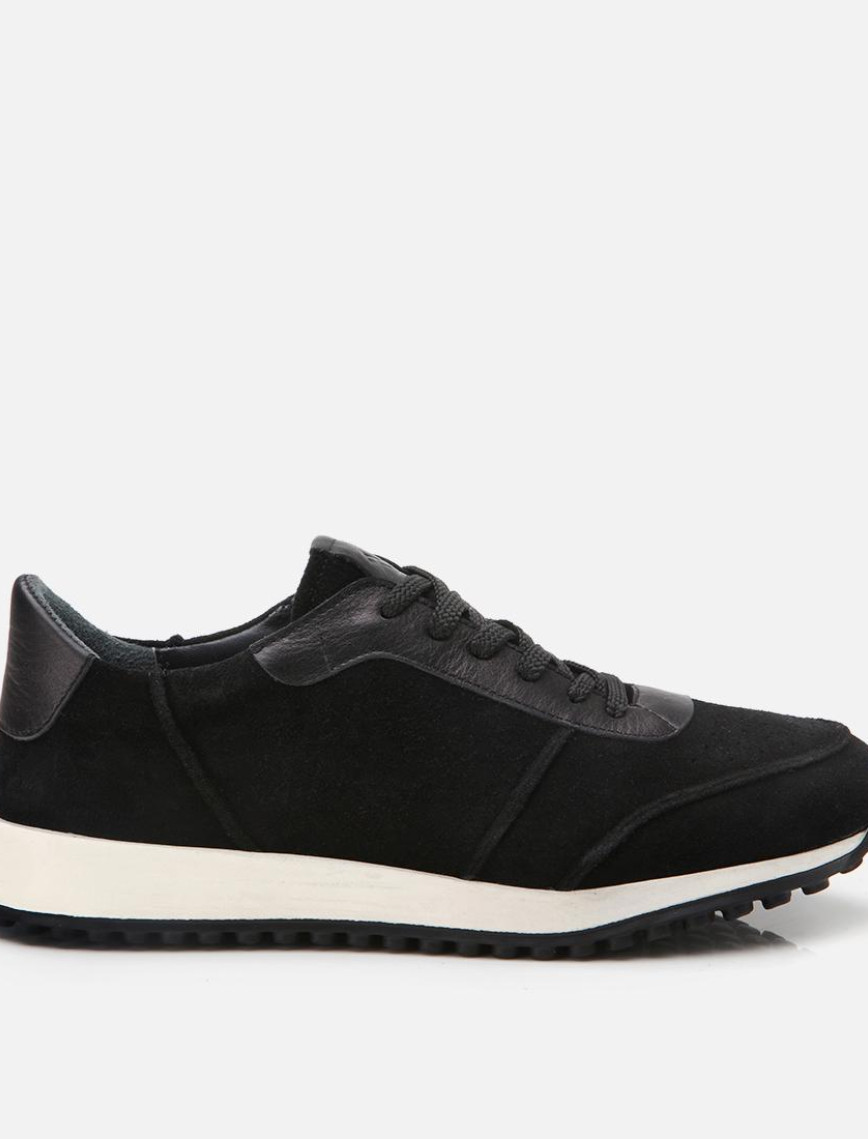 Erkek Süet Deri Siyah Ultra Hafif Tabanlı Spor Ayakkabı Erkek Süet Deri Siyah Ultra Hafif Tabanlı Spor Ayakkabı