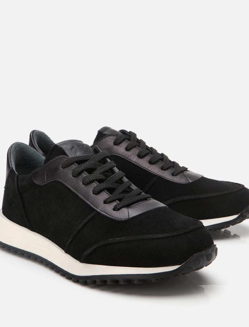 Erkek Süet Deri Siyah Ultra Hafif Tabanlı Spor Ayakkabı Erkek Süet Deri Siyah Ultra Hafif Tabanlı Spor Ayakkabı