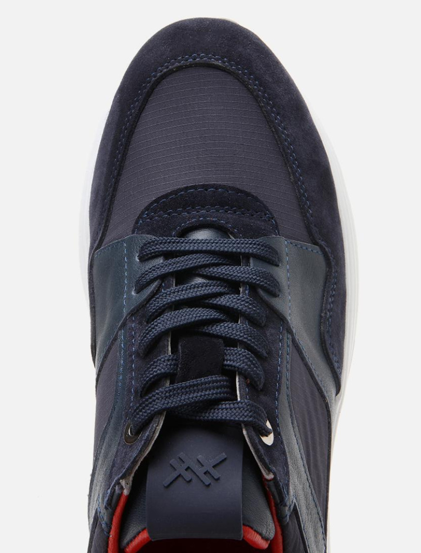 Erkek Süet Deri Lacivert Hafif Tabanlı Spor Ayakkabı Erkek Süet Deri Lacivert Hafif Tabanlı Spor Ayakkabı