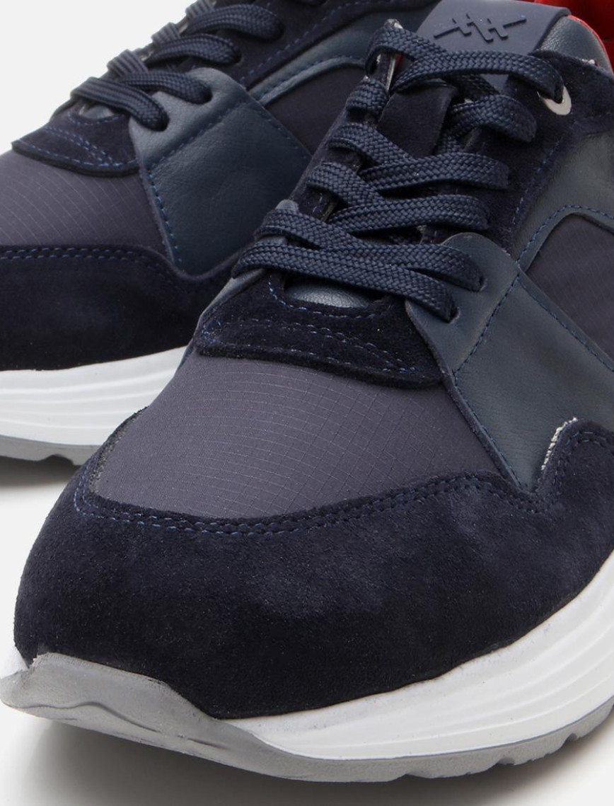 Erkek Süet Deri Lacivert Hafif Tabanlı Spor Ayakkabı Erkek Süet Deri Lacivert Hafif Tabanlı Spor Ayakkabı