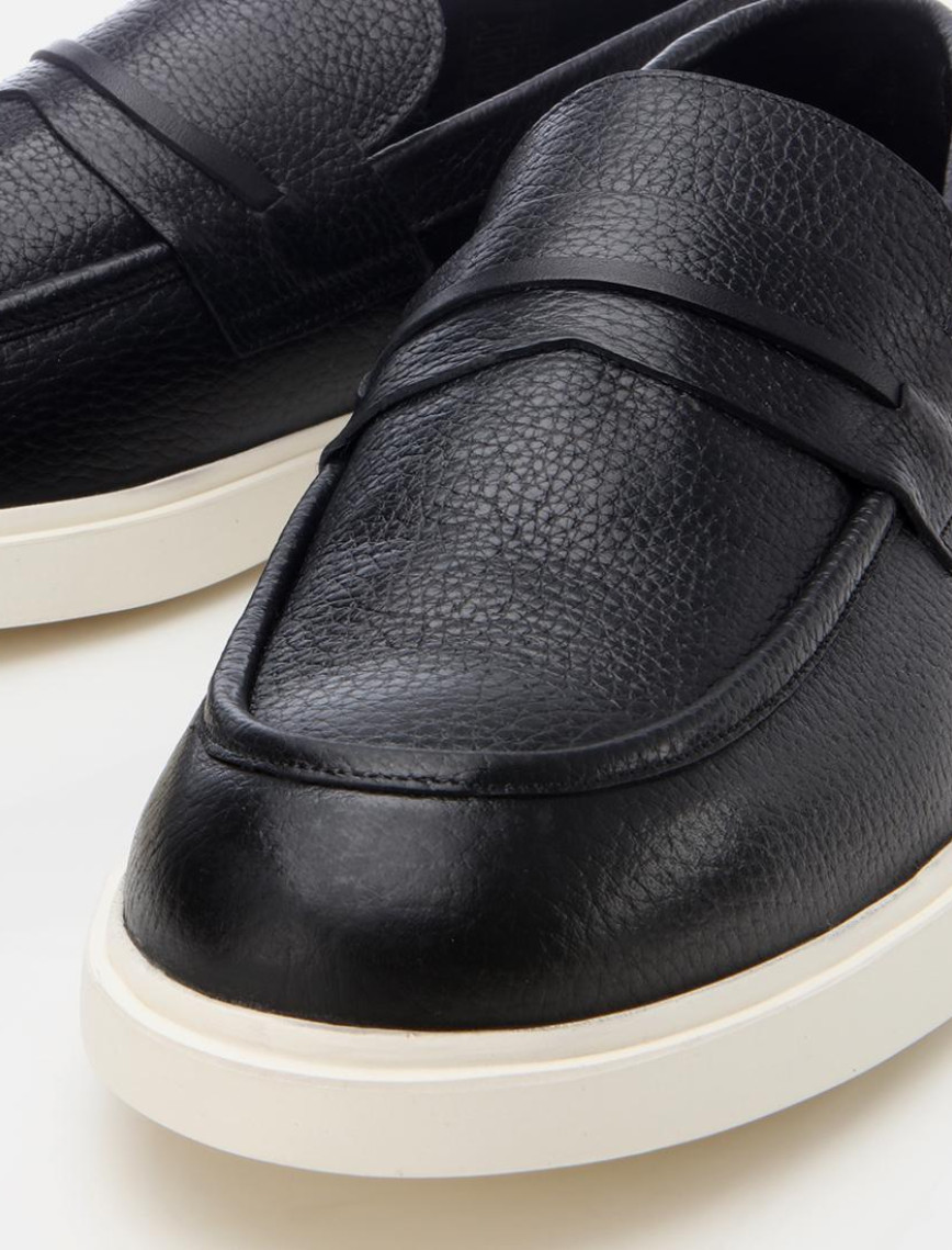 Erkek Deri Siyah Ultra Hafif Tabanlı Klasik Loafer Erkek Deri Siyah Ultra Hafif Tabanlı Klasik Loafer