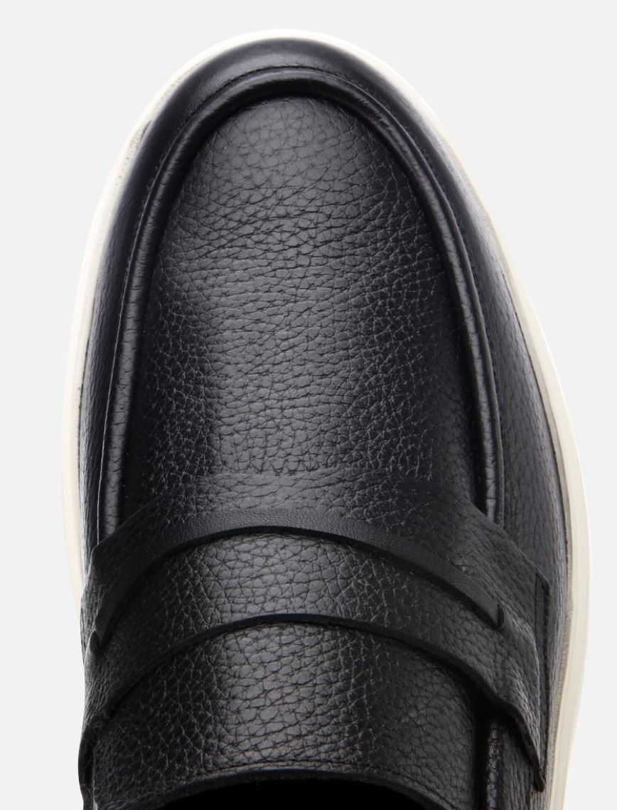 Erkek Deri Siyah Ultra Hafif Tabanlı Klasik Loafer Erkek Deri Siyah Ultra Hafif Tabanlı Klasik Loafer