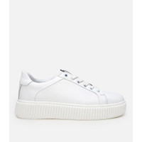 Erkek Deri Beyaz Yüksek Tabanlı Spor Ayakkabı Erkek Deri Beyaz Yüksek Tabanlı Spor Ayakkabı