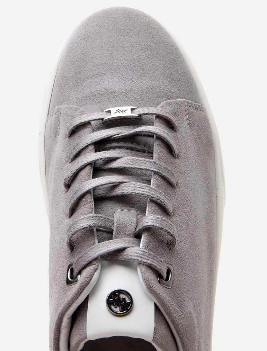 Erkek Süet Deri Gri Ultra Hafif Tabanlı Spor Ayakkabı Erkek Süet Deri Gri Ultra Hafif Tabanlı Spor Ayakkabı