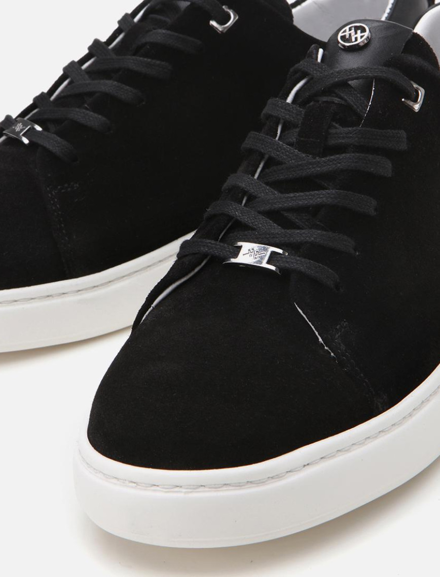 Erkek Süet Deri Siyah Ultra Hafif Tabanlı Spor Ayakkabı Erkek Süet Deri Siyah Ultra Hafif Tabanlı Spor Ayakkabı