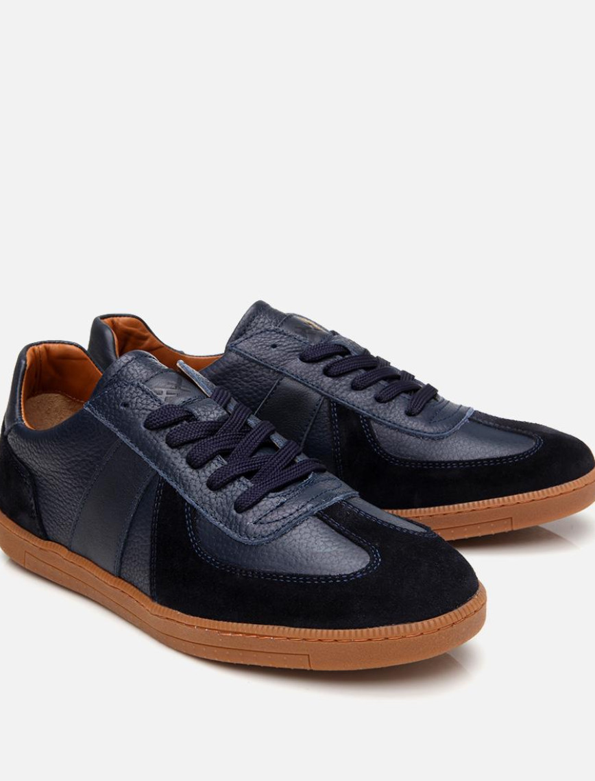 Erkek Süet Deri Lacivert Spor Ayakkabı Erkek Süet Deri Lacivert Spor Ayakkabı