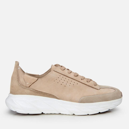 Erkek Nubuk Deri Ekru Ultra Hafif Tabanlı Spor Ayakkabı Erkek Nubuk Deri Ekru Ultra Hafif Tabanlı Spor Ayakkabı