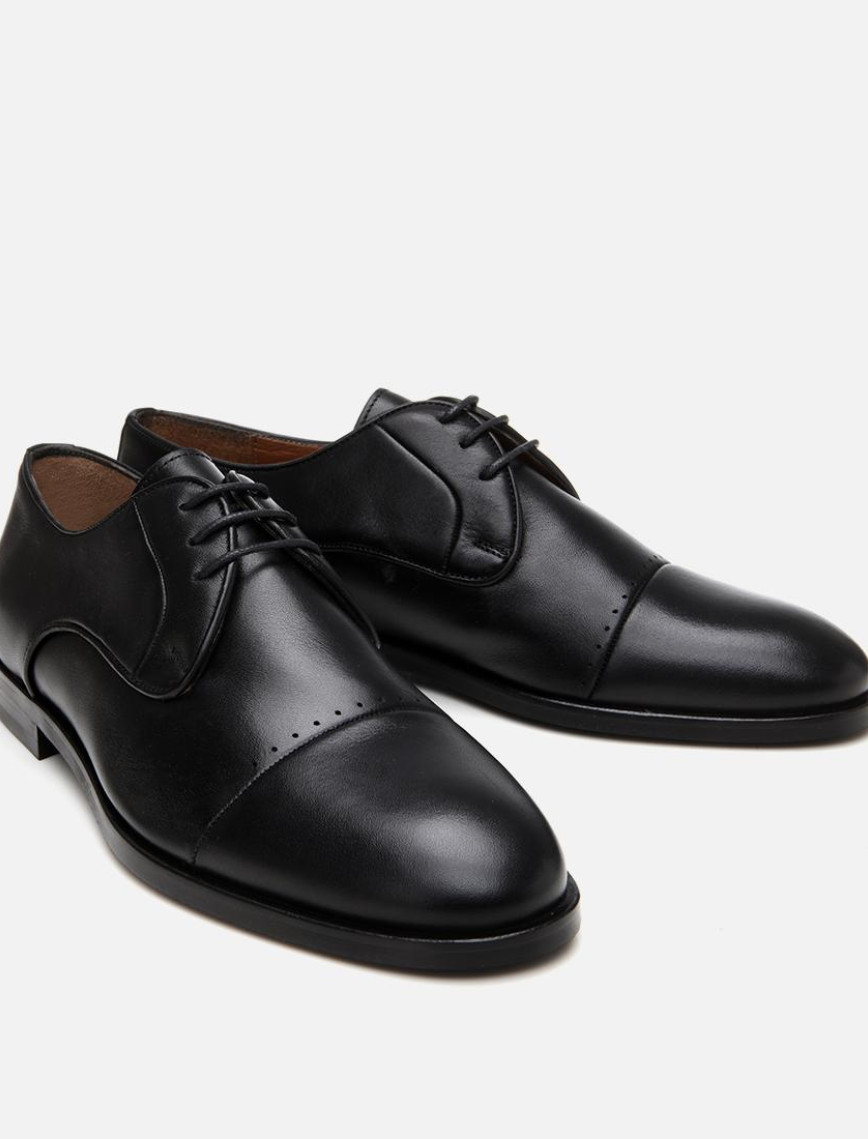 Erkek Deri Siyah Klasik Ayakkabı Erkek Deri Siyah Klasik Ayakkabı