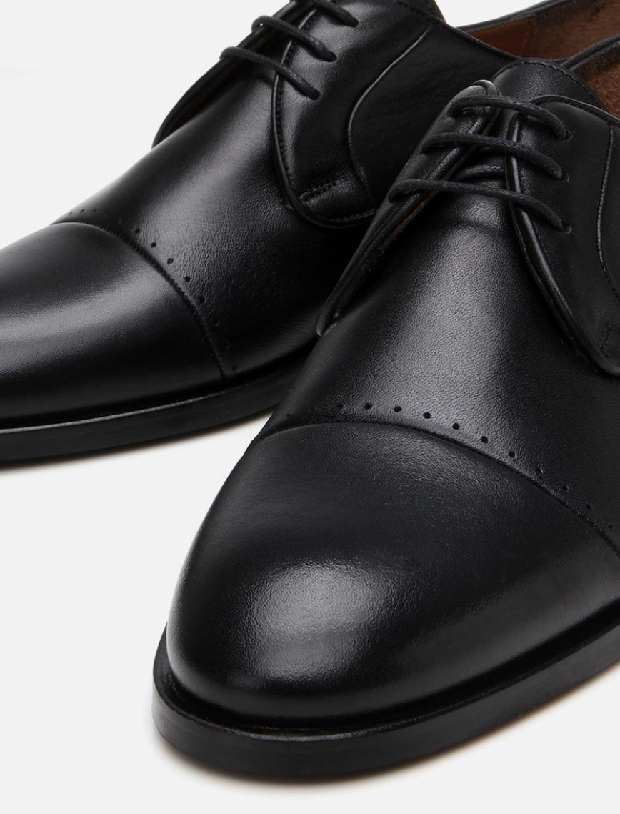 Erkek Deri Siyah Klasik Ayakkabı Erkek Deri Siyah Klasik Ayakkabı