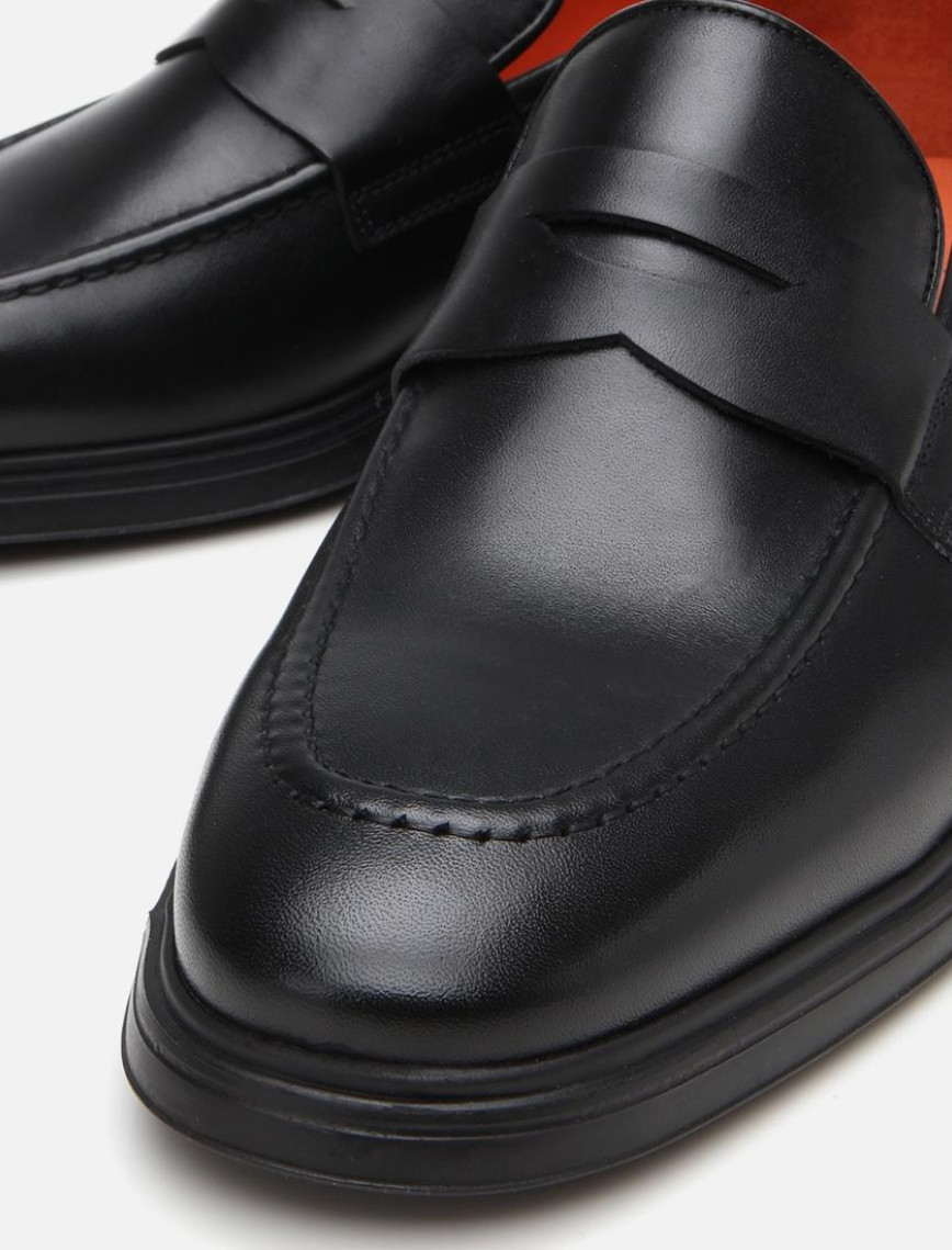 Erkek Deri Siyah Ultra Hafif Tabanlı Klasik Ayakkabı Erkek Deri Siyah Ultra Hafif Tabanlı Klasik Ayakkabı