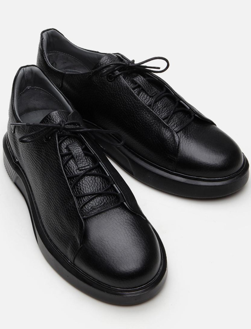 Erkek Deri Siyah Günlük Ayakkabı Erkek Deri Siyah Günlük Ayakkabı