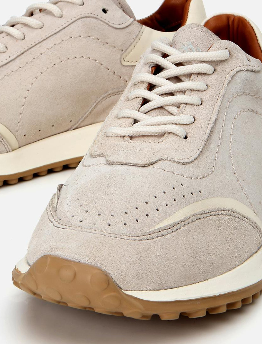 Erkek Süet Deri Bej Ultra Hafif Tabanlı Spor Ayakkabı Erkek Süet Deri Bej Ultra Hafif Tabanlı Spor Ayakkabı