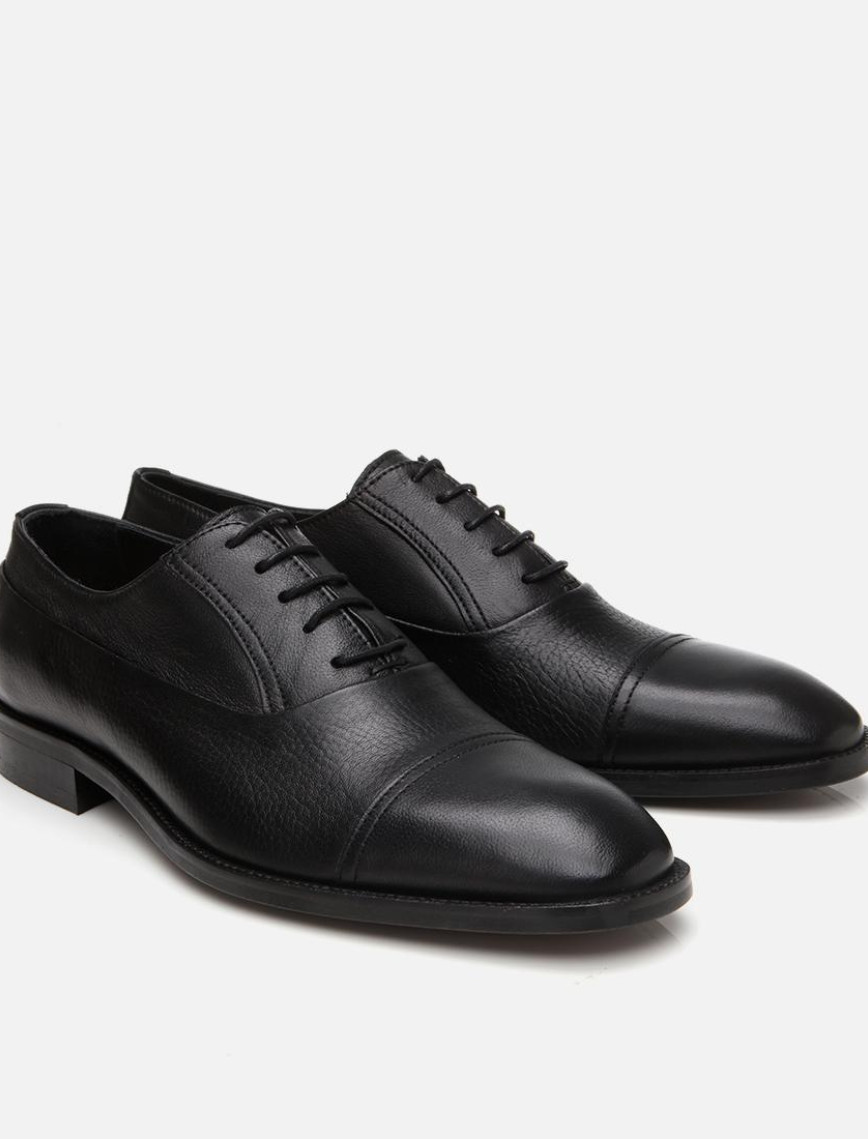 Erkek Deri Siyah Bağcıklı Şık Klasik Ayakkabı Erkek Deri Siyah Bağcıklı Şık Klasik Ayakkabı