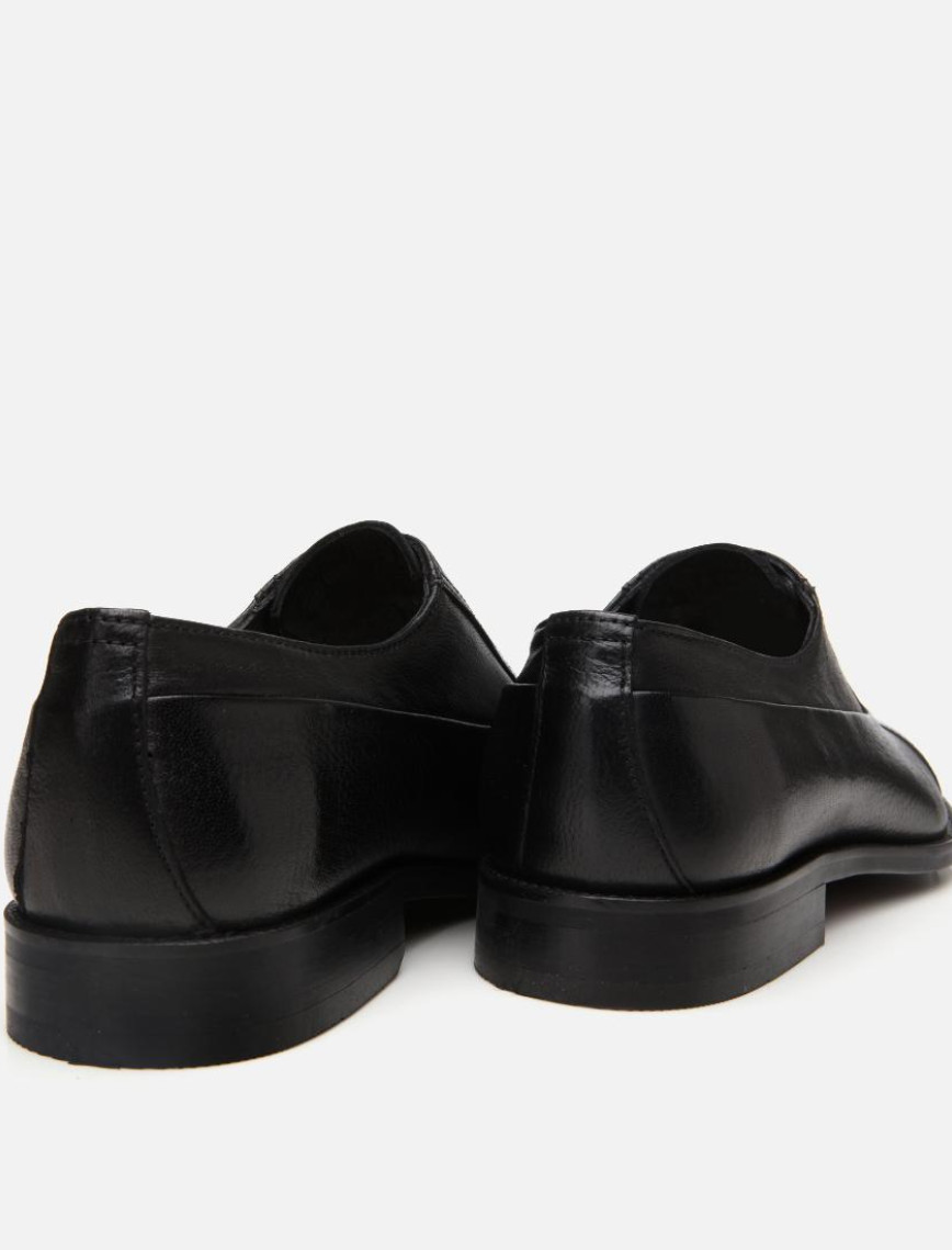 Erkek Deri Siyah Bağcıklı Şık Klasik Ayakkabı Erkek Deri Siyah Bağcıklı Şık Klasik Ayakkabı