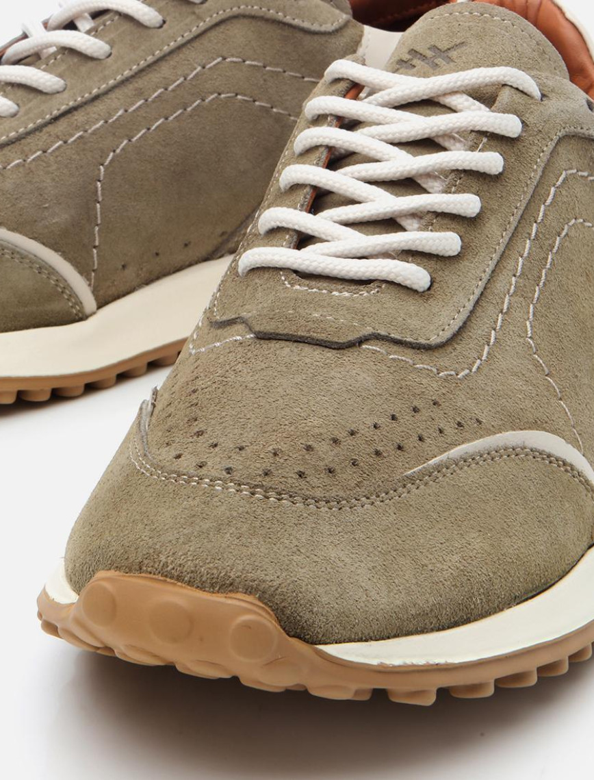 Erkek Süet Deri Yeşil Ultra Hafif Tabanlı Spor Ayakkabı Erkek Süet Deri Yeşil Ultra Hafif Tabanlı Spor Ayakkabı