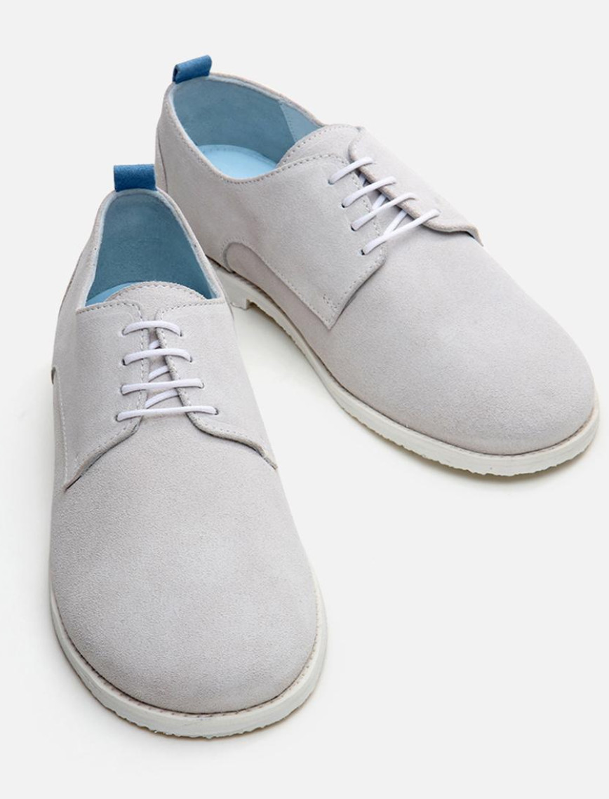 Erkek Deri Gri Günlük Ayakkabı Erkek Deri Gri Günlük Ayakkabı