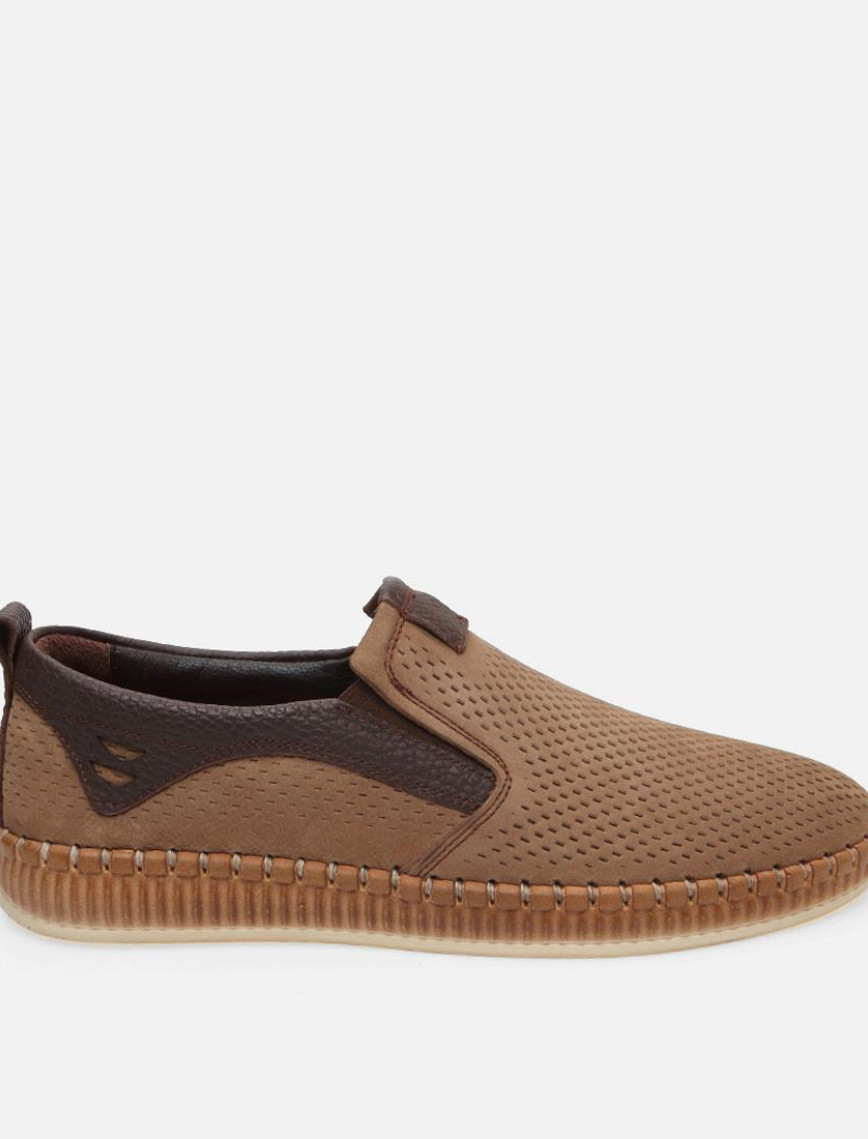 Erkek Deri Vizon Günlük Ayakkabı Erkek Deri Vizon Günlük Ayakkabı