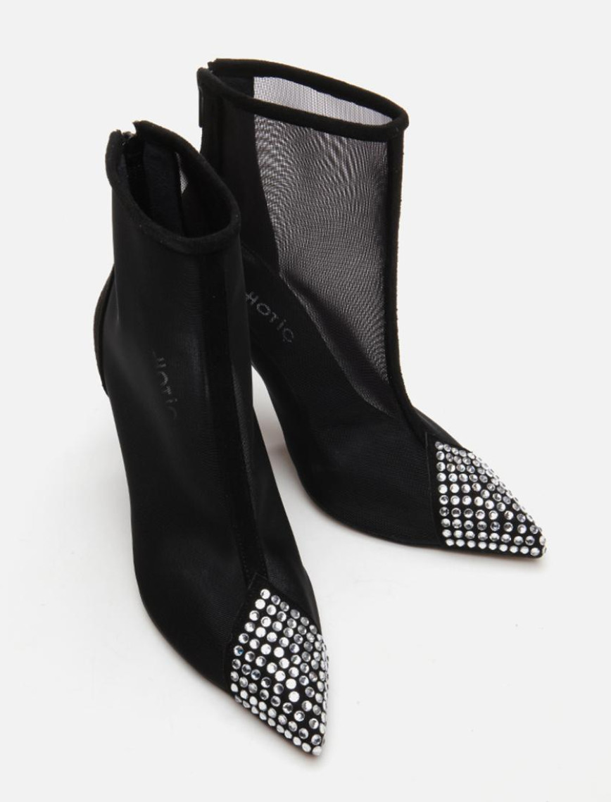 Kadın Siyah Topuklu Bot Kadın Siyah Topuklu Bot