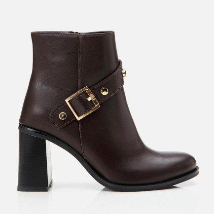 Kadın Kahverengi Topuklu Bot Kadın Kahverengi Topuklu Bot