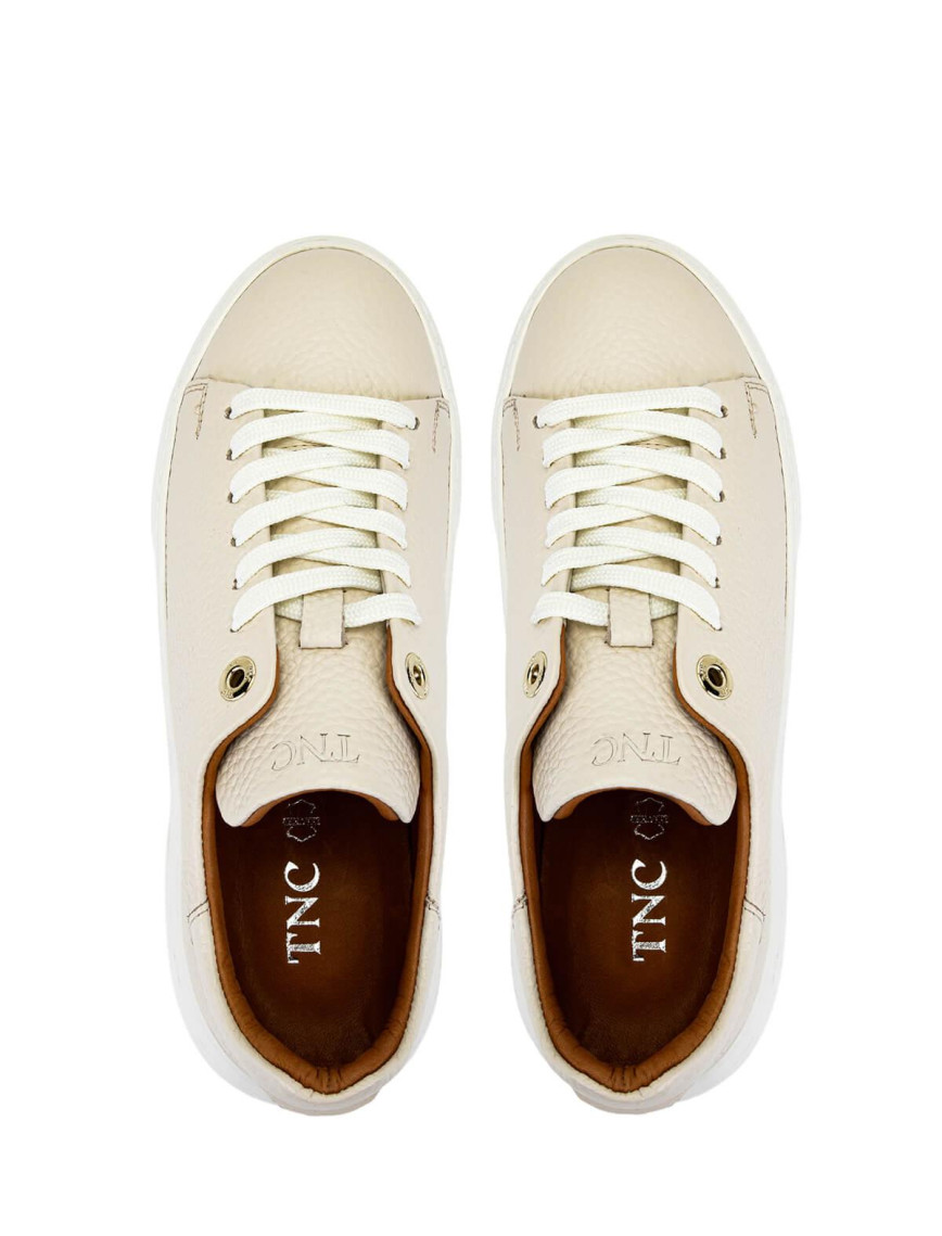 Tamer Tanca Kadın Hakiki Deri Bej Sneakers & Spor Ayakkabı