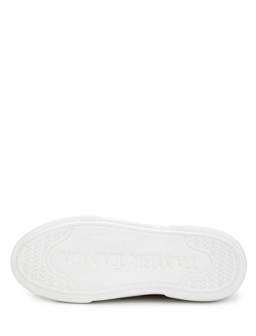 Tamer Tanca Kadın Hakiki Deri Bej Sneakers & Spor Ayakkabı