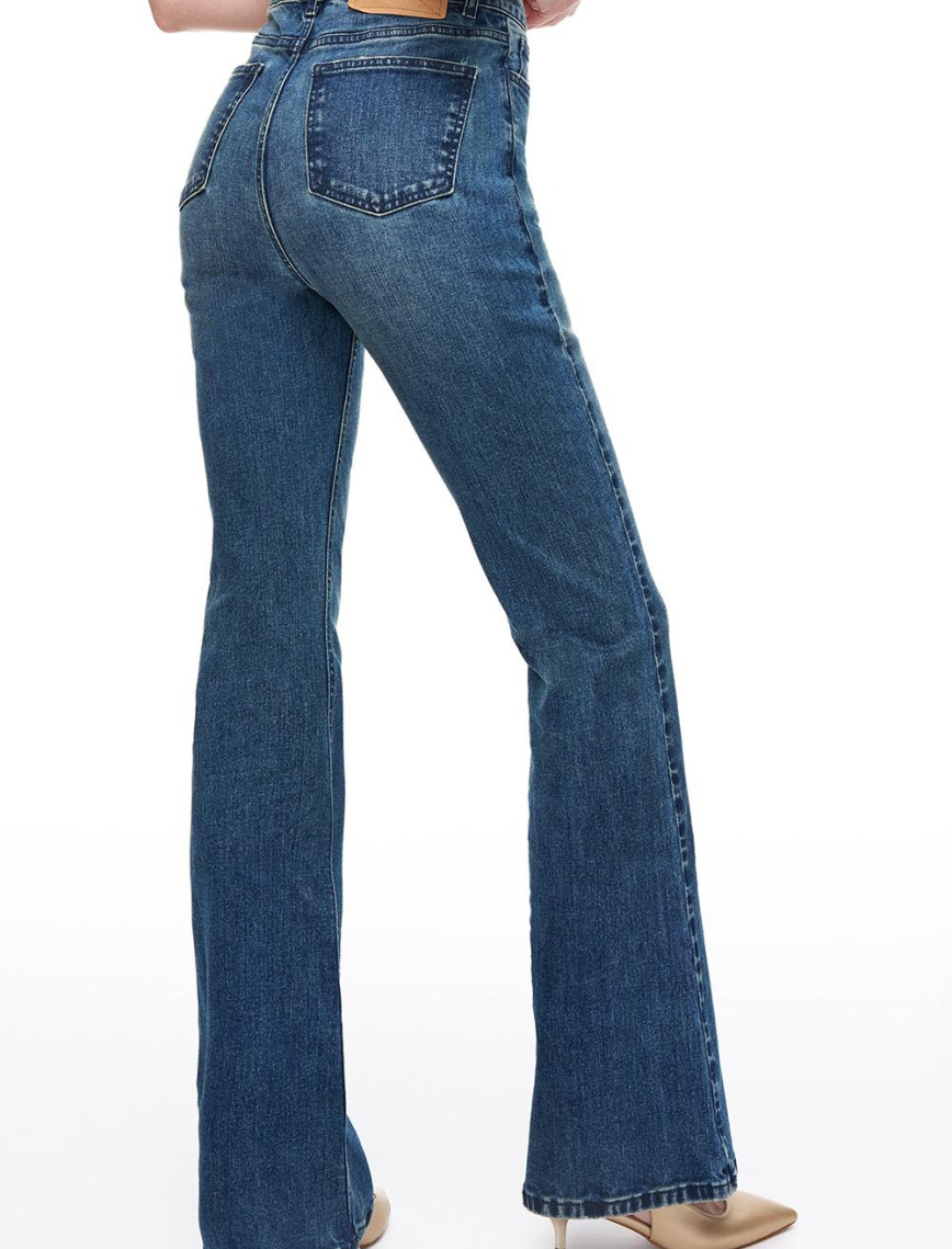 İndigo Denim Slim Fit Yüksek Bel Denim